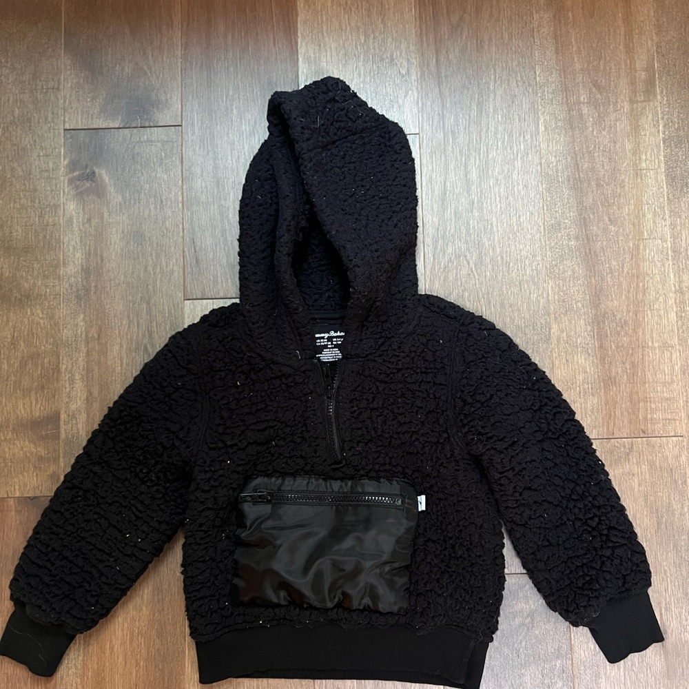 Tommy Bahama BIG BOYS BLACK LONG SLEEVE PULLOVER SHERPA